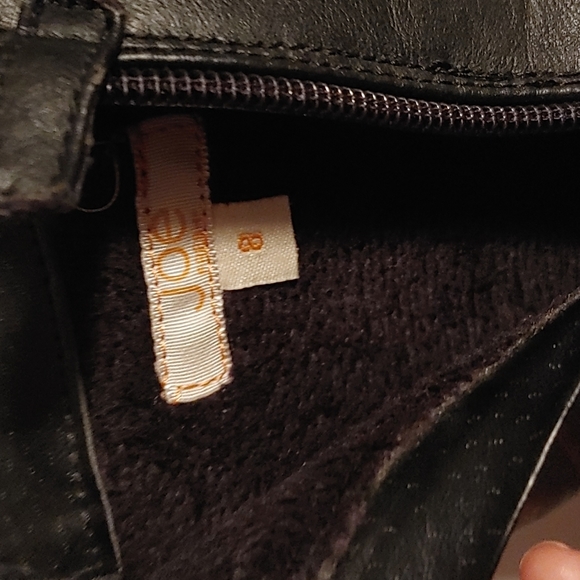 3/$25 BLACK toddler tall cowboy boots zipper and studs size 8 - Picture 9 of 9